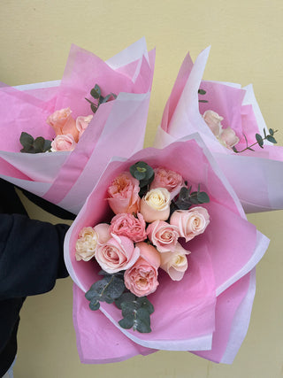 Mother's Day Pastel Rose + Eucalyptus Bouquet (Pre-Order + Collect)