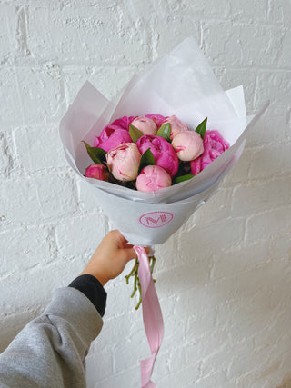 Pink and Hot Pink Peony Bunch U.K.