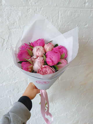 Pink and Hot Pink Peony Bunch U.K.