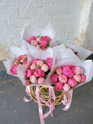 Pink and Hot Pink Peony Bunch U.K.