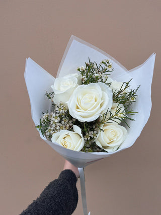 Ivory Roses And Waxflower