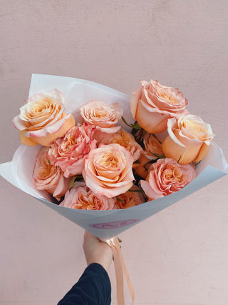 Peach Shimmer Roses U.K.