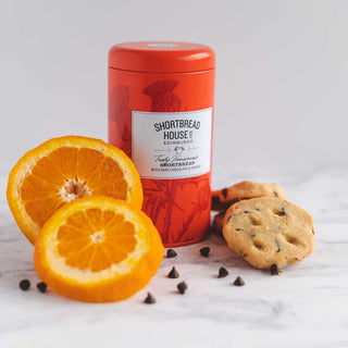 Shortbread House of Edinburgh Shortbread with Dark Chocolate & Orange Tin 140g