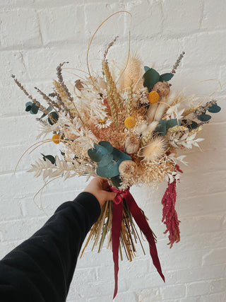 Dried Bridal Bouquet - MUD Urban Flowers